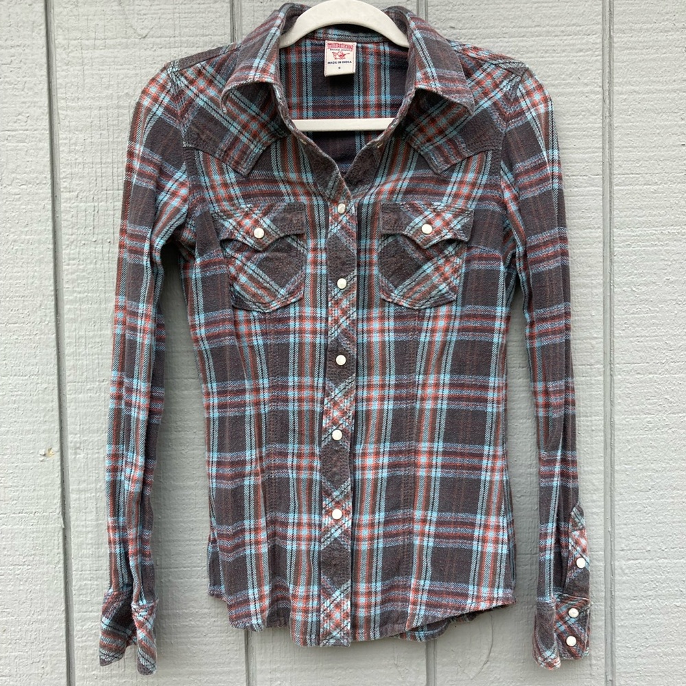 True Religion Snap Up Flannel